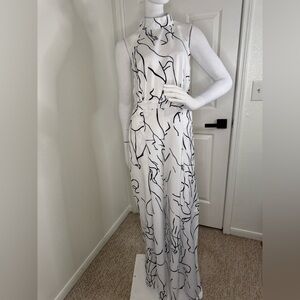 Unbranded Black and White Abstract Jumpsuit Size M. #322